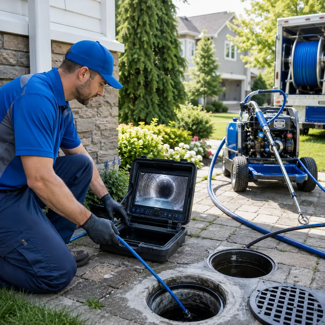 Outdoor drain cleaning professionals serving Sondheimer, LA